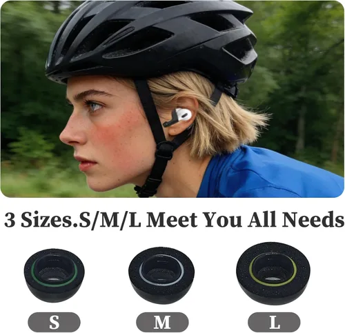 Miniatura 5 de Adhiper Almohadillas de espuma viscoelástica y ganchos para las orejas para AirPods Pro 3 2025, para Airpods Pro3 nti-Slip, accesorios de repuesto