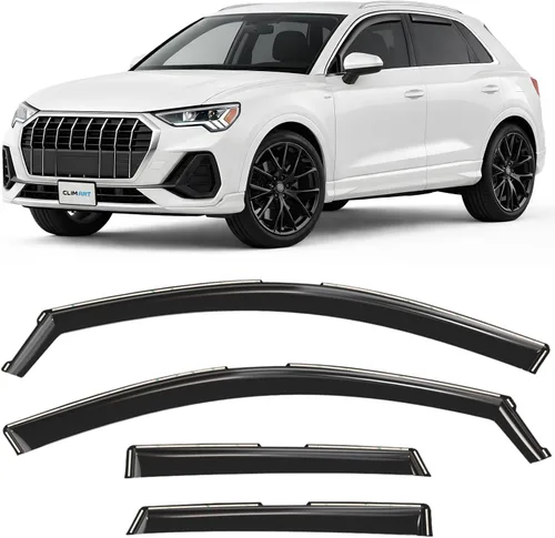 Miniatura 12 de CLIM ART - Deflectores de lluvia increíblemente duraderos en canal para Ford Bronco Sport 2021-2026, deflectores de ventana originales, viseras