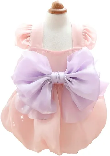 Miniatura 50 de Moda Vestido de Princesa de Chifón para Perro Dulce Cachorro para Perro EXTRAL Pequeño y Perro Pequeño Rosa M