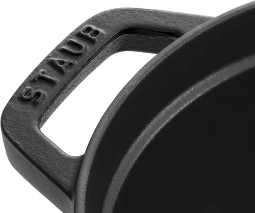 Miniatura 2 de Staub Horno holandés ovalado de 8.5 cuartos de galón, color negro mate 01) Negro