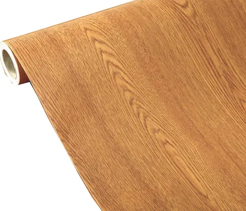 TOOLDECO Papel tapiz de grano de madera para encimera, papel adhesivo decorativo de vinilo (15.8 x 79 pulgadas, amarillo)