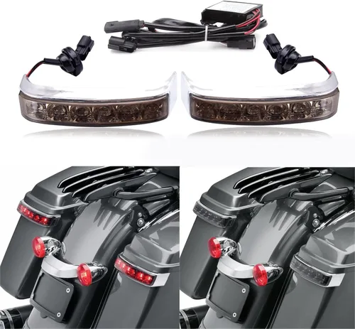 Miniatura 8 de JMTBNO - Lámpara LED para alforjas traseras de motocicleta, para Touring Street Road Glide CVO Electra Glide Ultra Classic Ultra Limited CVO