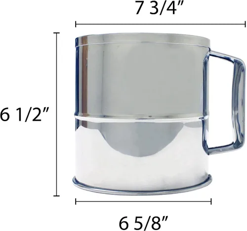 Miniatura 2 de Thunder Group Tamiz de harina de 8 tazas, plateado