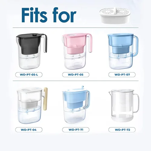 Miniatura 2 de 2 paquetes de filtros de repuesto para todos los jarrones Waterdrop®, filtro Waterdrop® WD-PF-01A Plus, reduce el plomo, PFAS, PFOA/PFOS, cloro