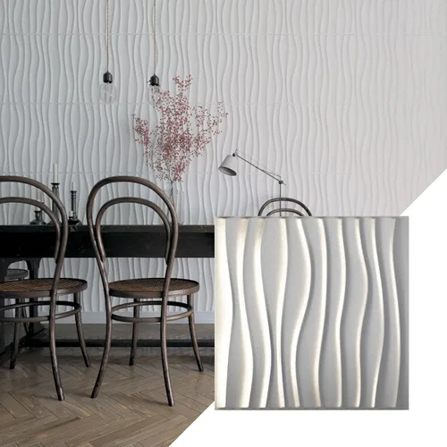 Miniatura 12 de Ekena Millwork 19 5/8 pulgadas de ancho x 19 5/8 pulgadas de alto Shoreline EnduraWall Panel decorativo de pared 3D, aluminio