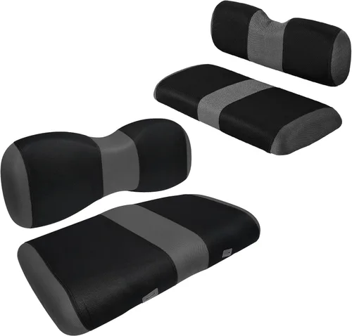 Miniatura 9 de Juego de fundas de asiento de carrito de golf, fundas para asientos delanteros de carrito de golf, ajuste para Club Car Precedent OEM, cojín de Azul