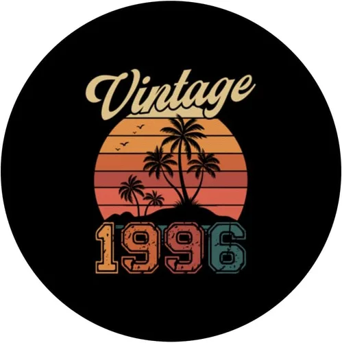 Miniatura 3 de Vintage 1996 Retro Sunset Nostalgia 90s 30th Birthday PopSockets Adhesive PopGrip