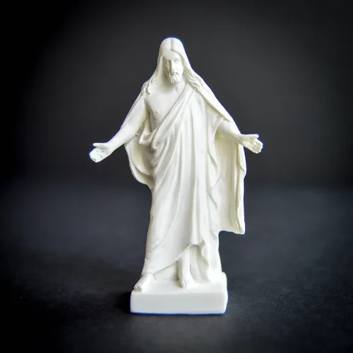 Miniatura 2 de Estatua de Christus SUD de mármol de inmitación (3")
