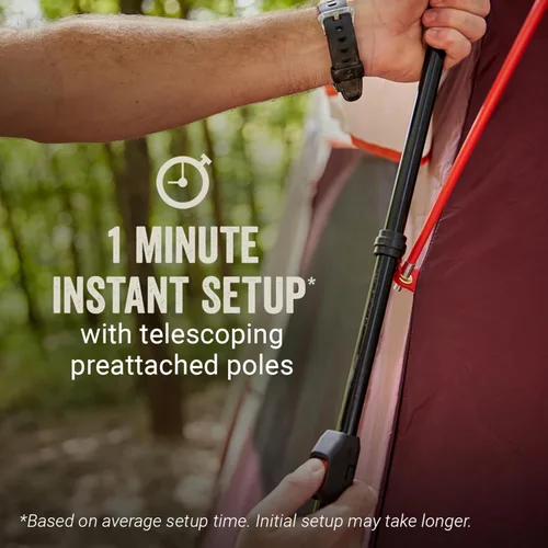 Miniatura 4 de Coleman Skylodge Instant Tent with Rainfly, Family Tent Sets Up in a Minute, Includes Pre-Attached Poles & Carry Bag, Made of PFAS-Free