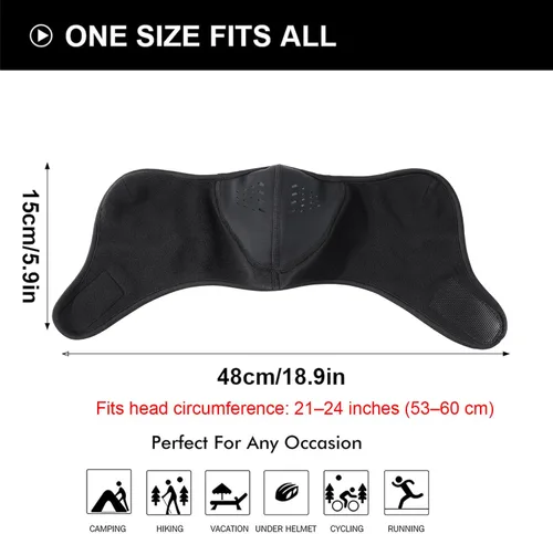 Miniatura 3 de WTACTFUL Balaclava Half Face Mask - Windproof, Breathable & Thermal Protection for Men & Women - for Winter Sports & Outdoors