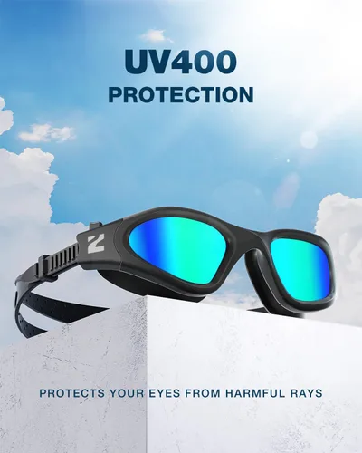 Miniatura 5 de ZIONOR Gafas de natación G1 SE antivaho para adultos, hombres y mujeres Marco Allblack de lente A5 dorado