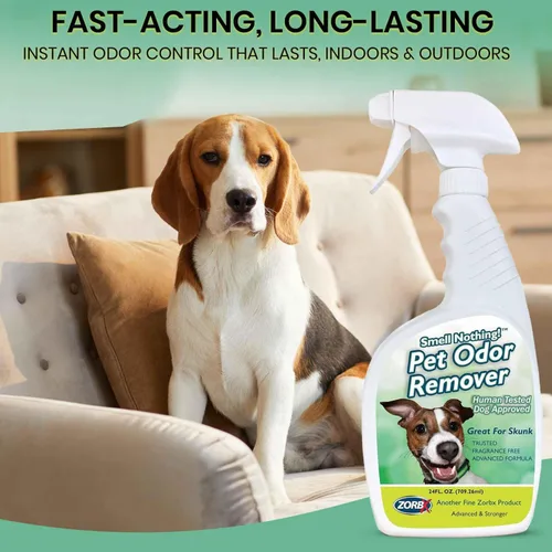 Miniatura 4 de ZORBX Smell Nothing Eliminador de olores para mascotas para olores fuertes, solución perfecta para mantener a tu cachorro con olor fresco y limpio