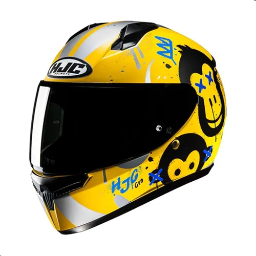 Miniatura 2 de Casco de motocicleta de cara completa HJC C10 Geti con protector Pinlock HJ-34P, aprobado por DOT (MC10, XXX-Pequeño)