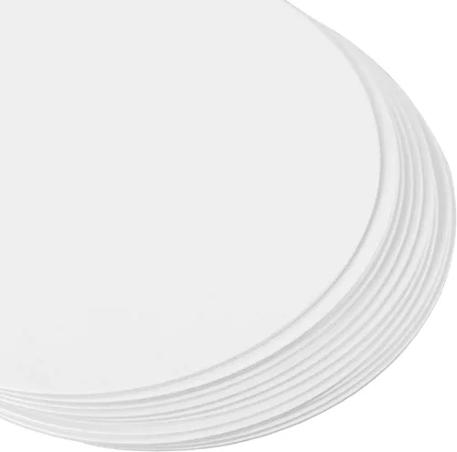 Miniatura 6 de 36 tarjetas redondas en blanco, cartulina, tarjetas de papel kraft grueso, tablero pequeño redondo para pintura de mandala, posavasos de bricolaje