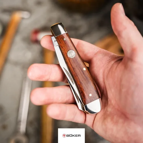 Miniatura 3 de BÖKER Serie Tradicional 2.0 Trapper, Hojas Duales CPM-D2, Junta Deslizante, Fabricado en Solingen, Alemania (Modelos 2024)