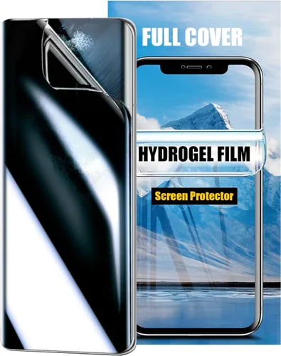 Miniatura 9 de LOOKSEVEN Paquete de 2 protectores de pantalla de hidrogel de privacidad para Samsung Galaxy S21, película protectora de TPU suave de alta