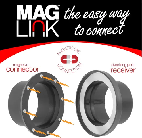 Miniatura 4 de Kit de Conexión de 5 Máquinas MagLink de 4 Pulgadas Super Pack, Accesorios Magnéticos de Recolección de Polvo para Colectores de Polvo, Mueve