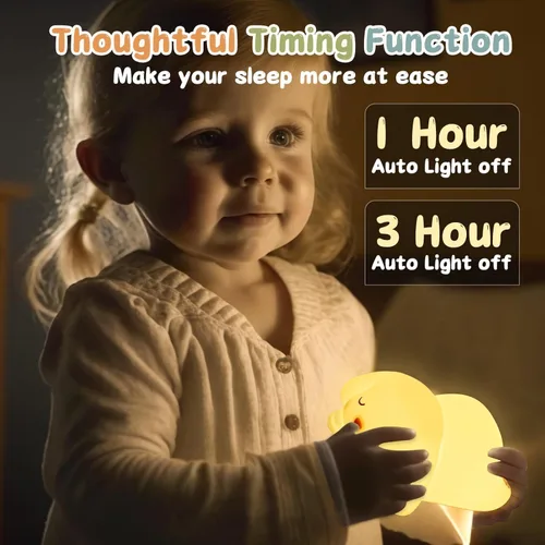 Miniatura 4 de ZKLiLi Luz nocturna para niños, linda lámpara de conejo, 16 colores+toque+luz nocturna de silicona para niños, luces nocturnas de conejo recargables