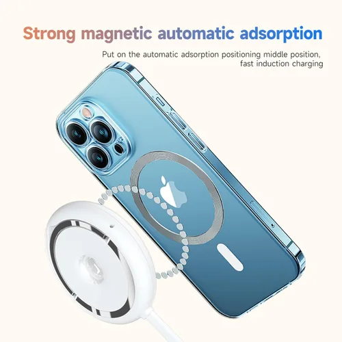 Miniatura 2 de Qi2 - Almohadilla de carga magnética portátil de 15 W - Cargador inalámbrico rápido para iPhone 16/15/14/13, AirPods, PD y QC carga rápida, incluye