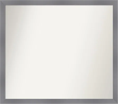 Miniatura 367 de Amanti Art Espejo personalizado, espejo de baño gris plomo a rayas, espejo de pared o espejo de tocador de baño sobre el fregadero