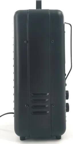 Miniatura 9 de EZ-HEAT Calentador de espacio utilitario portátil de 1,500 vatios estilo casa de ordeño con termostato ajustable, protección contra Negro mate