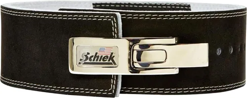 Miniatura 5 de Schiek Sports 7010 Lever Competition Power Weight Lifting Belt - Cinturones de elevación de cuero de gamuza con hebilla de metal de palanca de acero