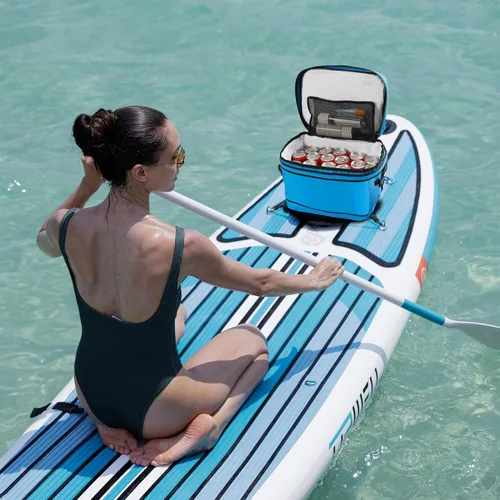 Miniatura 7 de UPWELL Accesorios para tablas de remo – Bolsa impermeable de SUP Cooler Deck Bag, PVC Dry Bag, 30 latas Surf Kayak Cooler