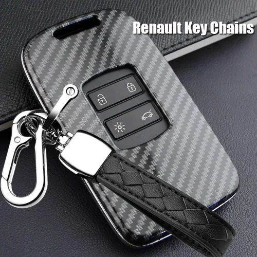 Miniatura 5 de Funda para llave compatible con Renault Kadjar Koleos Clio Scenic Megane Duster Sandero Twingo - Carcasa para llaves de coche, cadenas