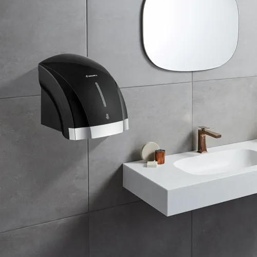 Miniatura 6 de Secadores de manos negros para baños comerciales – modunful Secador de manos eléctrico sin contacto, extra silencioso de bajo ruido (40 db), tipo