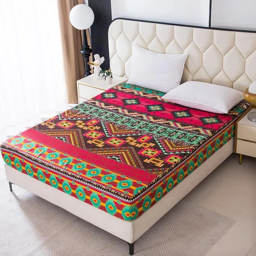 Miniatura 29 de Sábana bajera ajustable con bolsillo profundo para niños y niñas, cama individual, sábanas de tela gruesa con estampado de dinosaurios