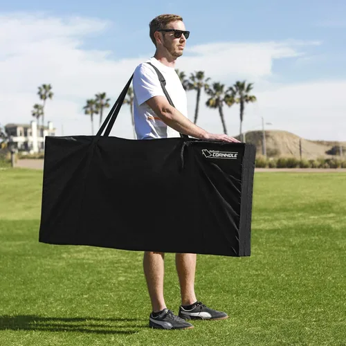 Miniatura 6 de GoSports Juego de tablas de cornhole de madera de tamaño reglamentario de 4 x 2 pies, incluye funda de transporte y bolsas de frijoles
