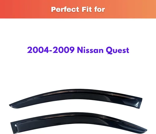 Miniatura 623 de KPY Visor de ventana compatible con Kia Soul 2009-2013, Protector contra lluvia de 4 unidades, deflectores de ventilación de ventana lateral