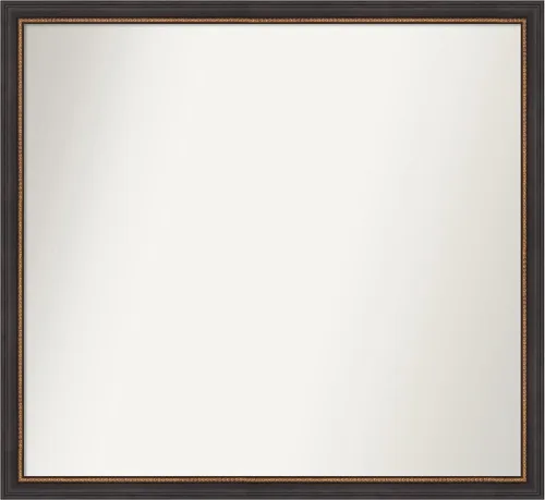 Miniatura 136 de Amanti Art Espejo de baño negro para sobre el fregadero, 23 x 23 pulgadas, espejo cuadrado negro Ashton, marco de madera tradicional mediano, se