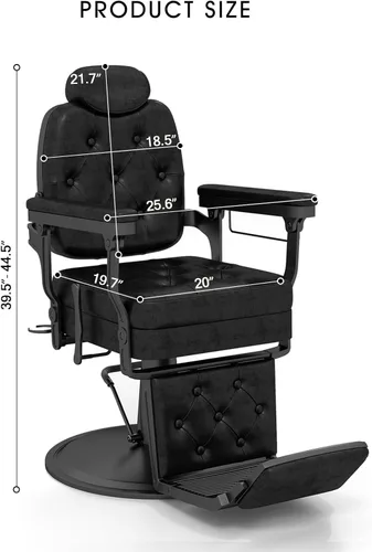 Miniatura 3 de Artist hand Silla de peluquero para estilista, Silla de salón reclinable hidráulica multiusos, Sillas de peluquería de servicio pesado, Barbería