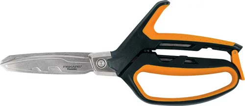 Miniatura 7 de Tijeras de Taller Fiskars Pro PowerArc, Tijeras de Acero Inoxidable Resistentes, Herramienta de Grado Industrial para Edificación y Construcción, 10