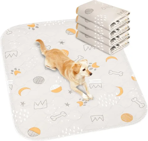 Miniatura 8 de UPSKY Almohadillas lavables para orina para perros, paquete de 2 almohadillas reutilizables de 34" x 36" pulgadas, almohadillas impermeables