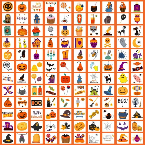 Miniatura 3 de Partywind 408 tatuajes de Halloween para decoración de fiesta de niños, golosinas de Halloween para suministros de fiesta, regalos de bolsas