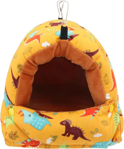 Miniatura 7 de Wontee Casa nido de pájaros, para invierno, cálida cabaña para acurrucarse, cama para pájaros, hamaca colgante para loros, periquitos, periquitos