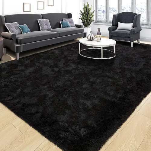 Miniatura 12 de Tepook Alfombras súper suaves y esponjosas para sala de estar, alfombras de área de 8 x 10 pies para dormitorio, alfombra moderna peluda, alfombras
