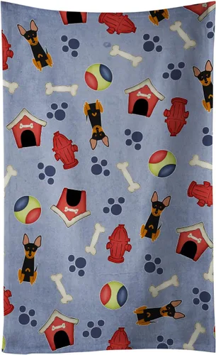 Miniatura 58 de Caroline's Treasures BB2654KTWL Dog House Collection Airedale - Toalla de cocina para invitados, toalla de baño decorativa para cara, té, paño