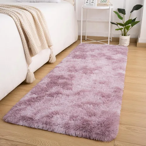 Miniatura 14 de Alfombra de área Softlife para sala de estar, alfombra lanuda mullida y esponjosa de 6 x 9 pies en color azul para dormitorio de niñas y niños, Azul