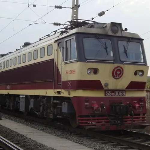 Miniatura 6 de Juego de tren eléctrico, locomotora de vapor eléctrica de aleación SS7C con vagones de pasajeros y pista larga, modelo realista con luces, sonidos