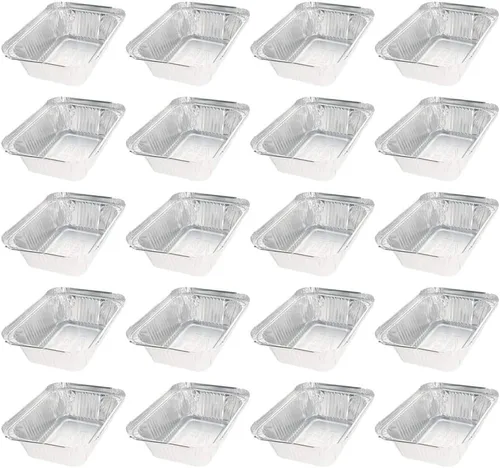 Miniatura 15 de Othmro Recipientes de alimentos de papel de aluminio de 3.2 x 1.5 pulgadas (DiaxH), bandejas desechables para llevar, 100 sartenes redondas de papel