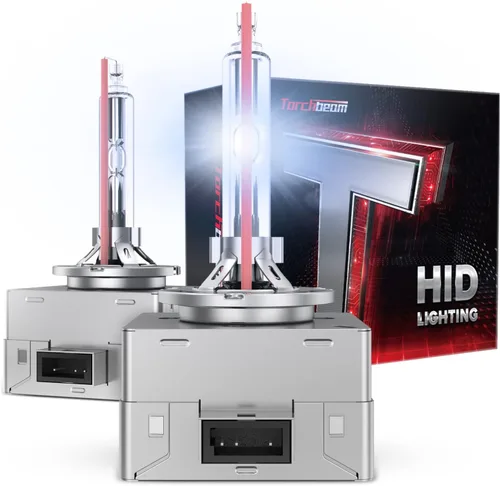 Miniatura 9 de Torchbeam D2S D2R Bombillas HID de xenón para faros delanteros, 35 W, 7600 lúmenes, 8000 K, azul hielo, bombilla de repuesto de haz alto y bajo