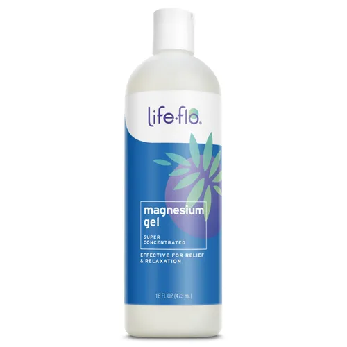 Life-flo Gel de magnesio, cloruro de magnesio puro del fondo marino de Zechstein antiguo, alivio calmante y relajación para músculos y