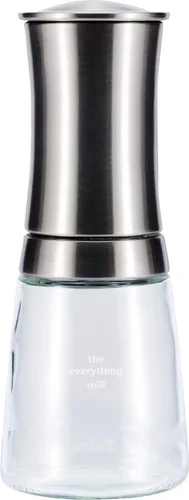 Kyocera Advanced Ceramics - Molinillo de pimienta, sal, semillas y especias con molinillo de cerámica avanzado ajustable, The Everything Inoxidable