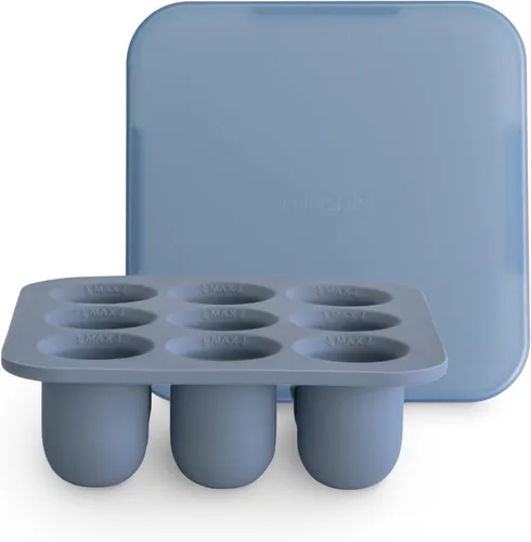 Miniatura 9 de mushie Bandeja de congelador con tapa para alimentos frescos para bebés congelados, 9 tazas x 0.5 onzas, contenedor de almacenamiento sin BPA (rubor)