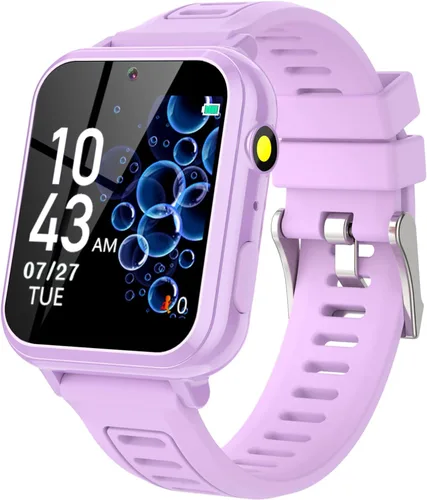 Miniatura 8 de Sedzofan Reloj inteligente para niños con 24 juegos de rompecabezas, pantalla táctil HD, cámara, reproductor de música, podómetro, despertador