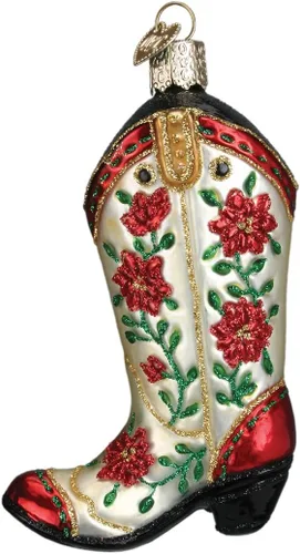 Miniatura 9 de Old World Christmas Adorno de cristal soplado de cencerro para árbol de Navidad, decoración navideña artesanal, colección occidental
