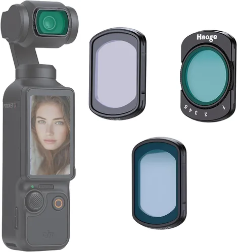 Miniatura 13 de Haoge Pocket 4 Filtro magnético de niebla negra 1/4 Filtro de efecto para DJI Osmo Pocket 3 4 Accesorios de cámara Combo Creator, lente ligera